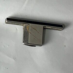 Modern Chrome T-Bar Cabinet Drawer Pull Handle Single-Hole Hardware